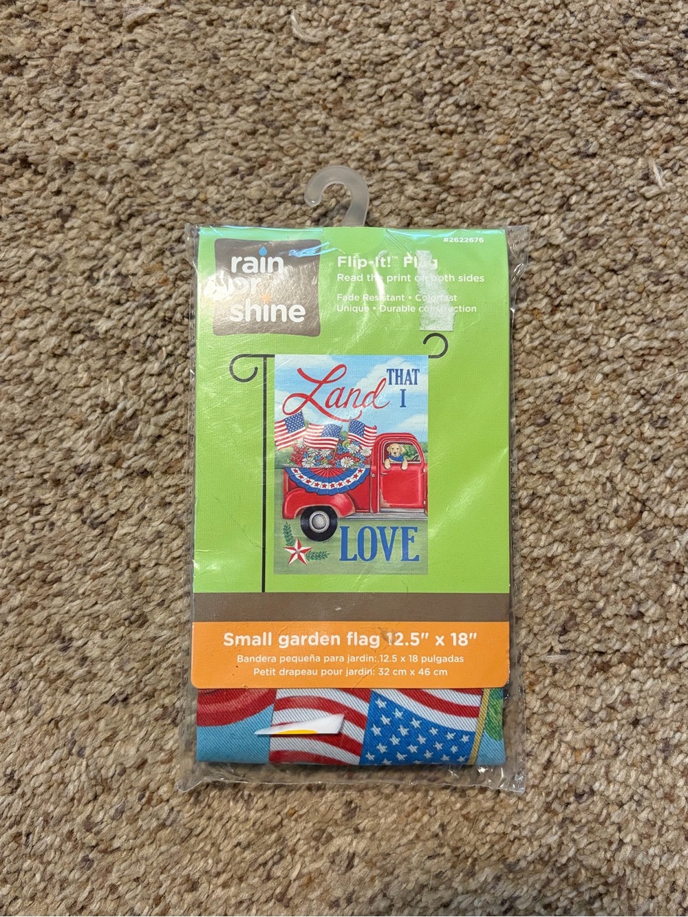 Land That I Love Small Garden Flag - Patriotic Red & Blue